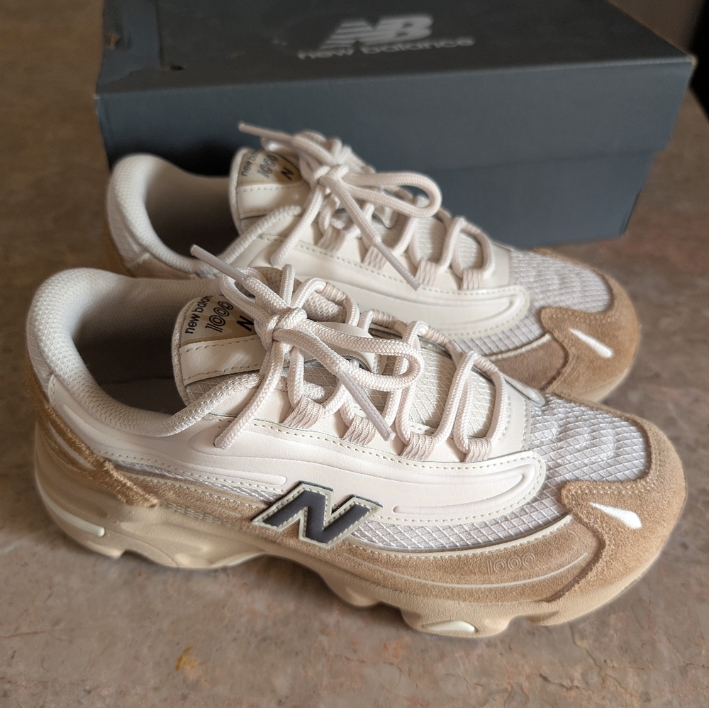 New Balance 1000 Sneakers Light-brown #M1000 psp US Kids Infant Shoes Size 7